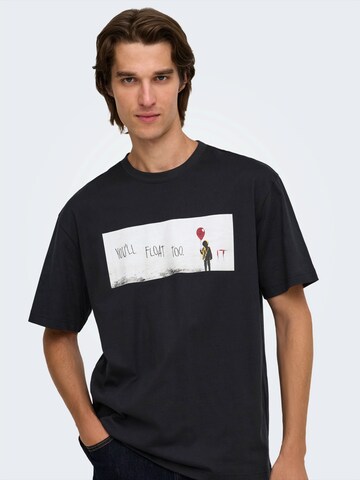 Only & Sons - Camiseta 'ONSHALLOWEEN' en negro
