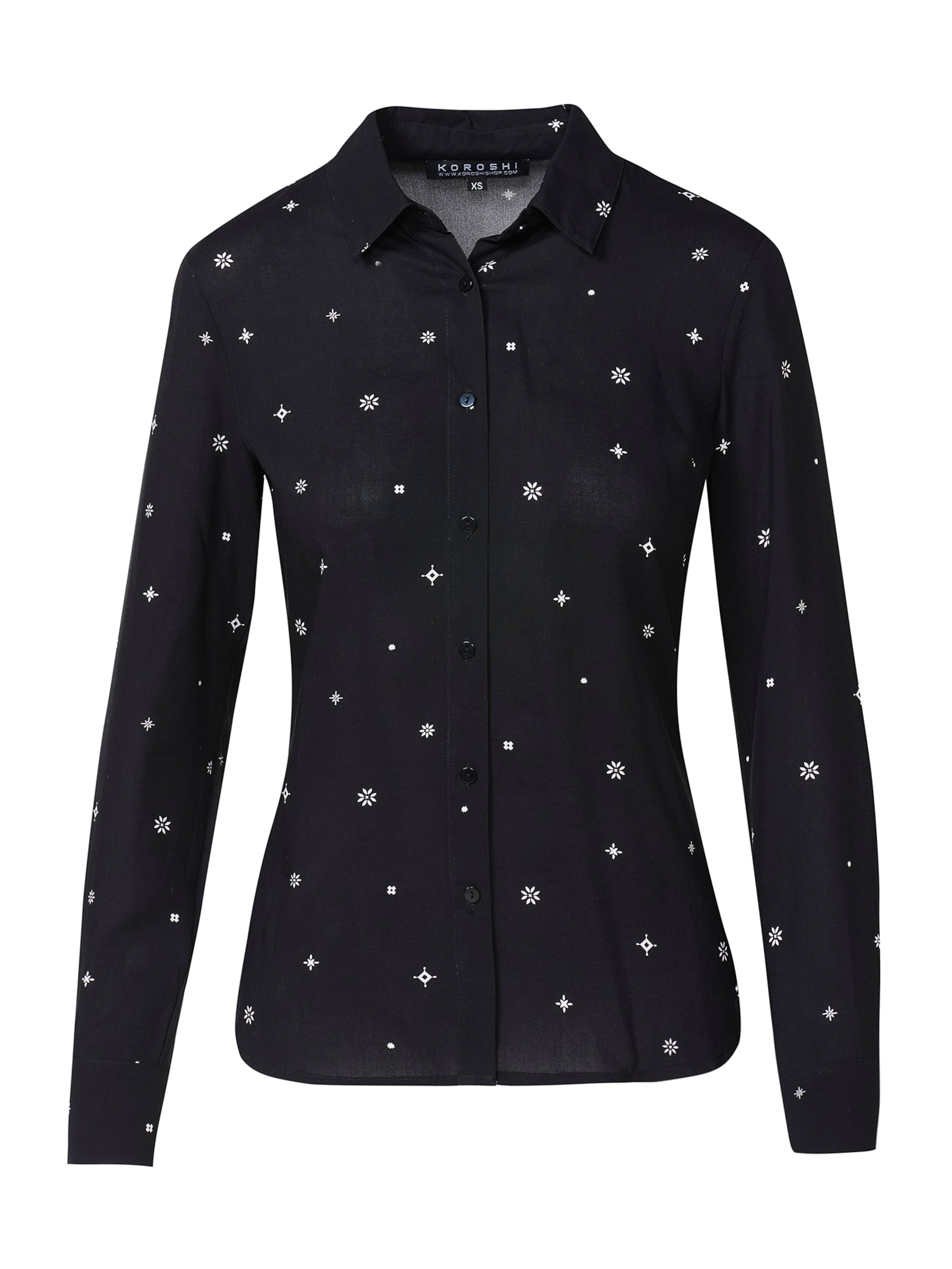 KOROSHI Blouse in Black: front