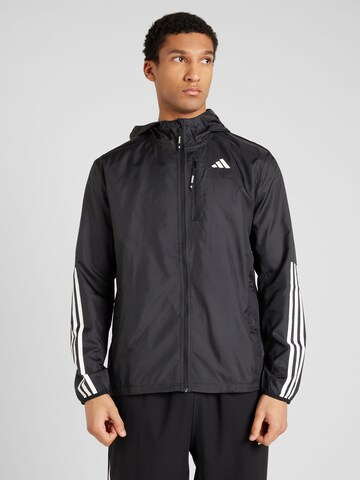 ADIDAS PERFORMANCE Sports jacket 'Own The Run' in Black: front