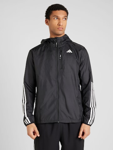 ADIDAS PERFORMANCE Athletic Jacket 'Own The Run' in Black: front