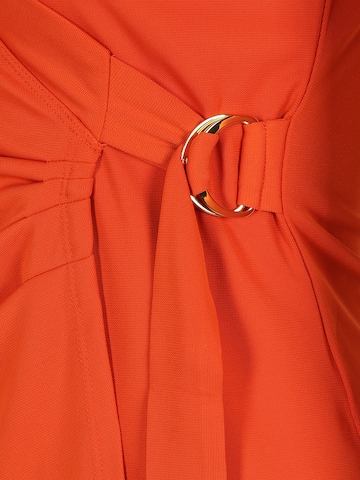 Lauren Ralph Lauren Petite - Camisa 'JAINAB' em laranja