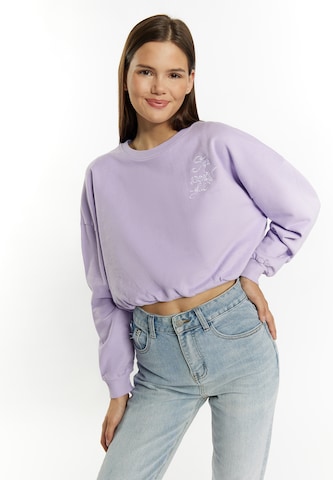 MYMO - Sweatshirt 'Keepsudry' em roxo
