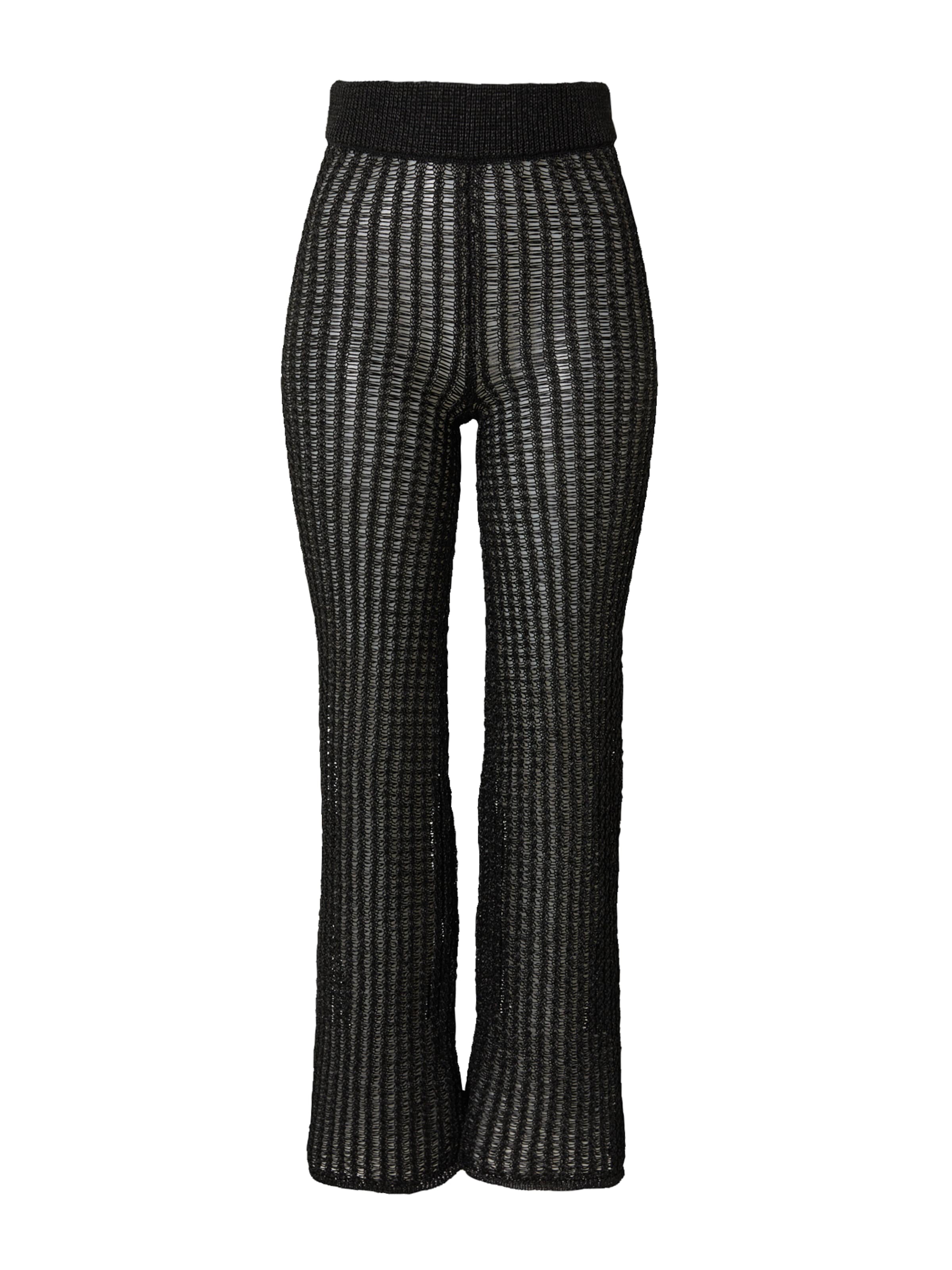 WEEKDAY Regular Pants 'Diana' in Black: front