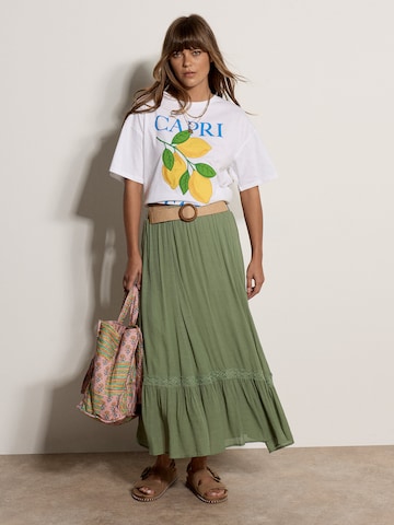 Apricot Skirt ' ' in Green: front