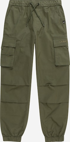 QUIKSILVER Tapered Workout Pants 'YOUTH' in Green: front