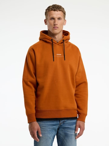 CHASIN' Sweatshirt 'Knox' in Orange: Vorderseite