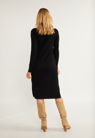 usha WHITE LABEL - Vestido de punto en negro