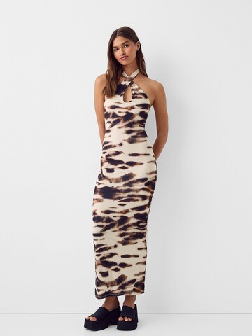 Bershka Šaty - Béžová: predná strana