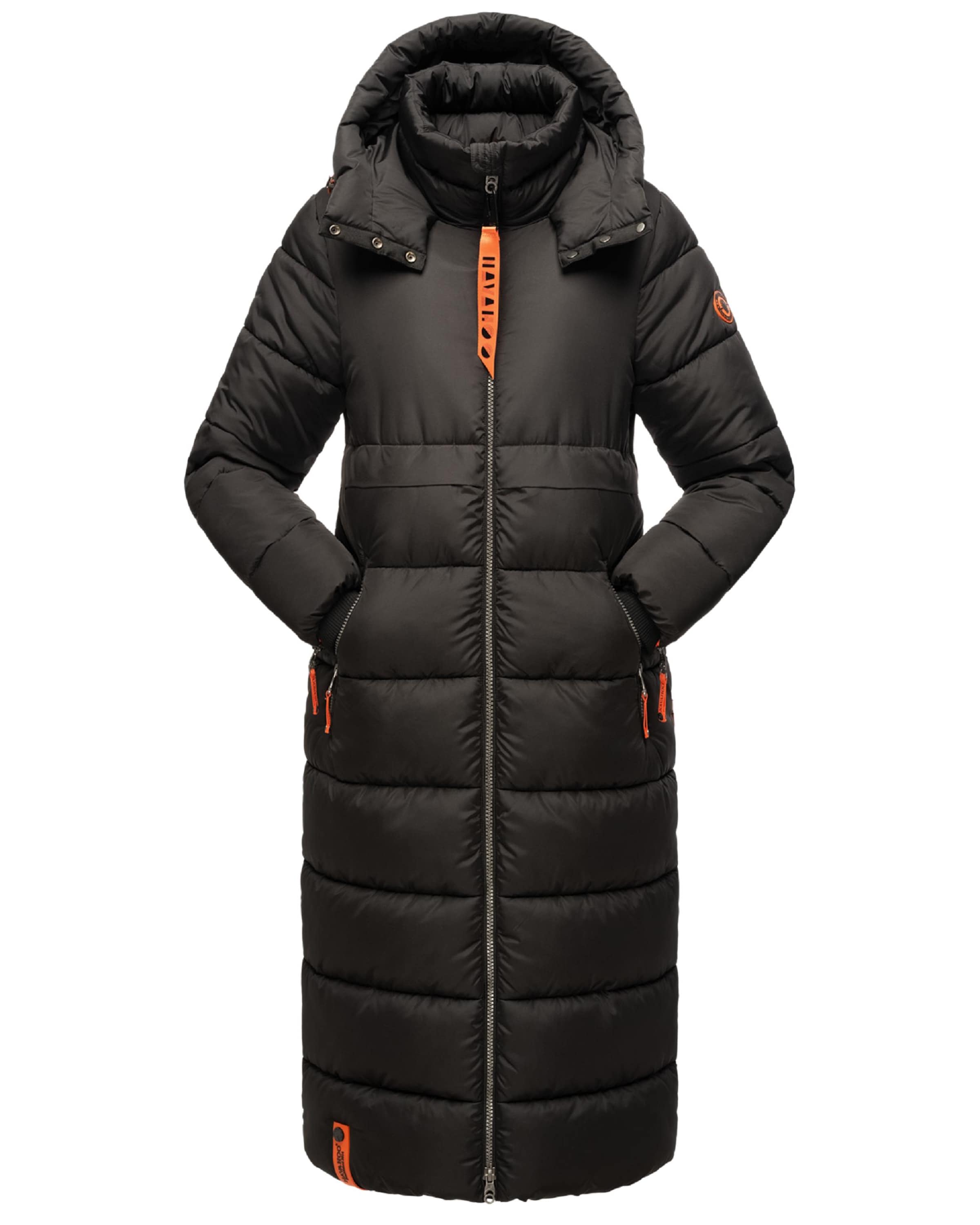 NAVAHOO Winter coat in Black: front