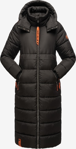 NAVAHOO Winter coat in Black: front