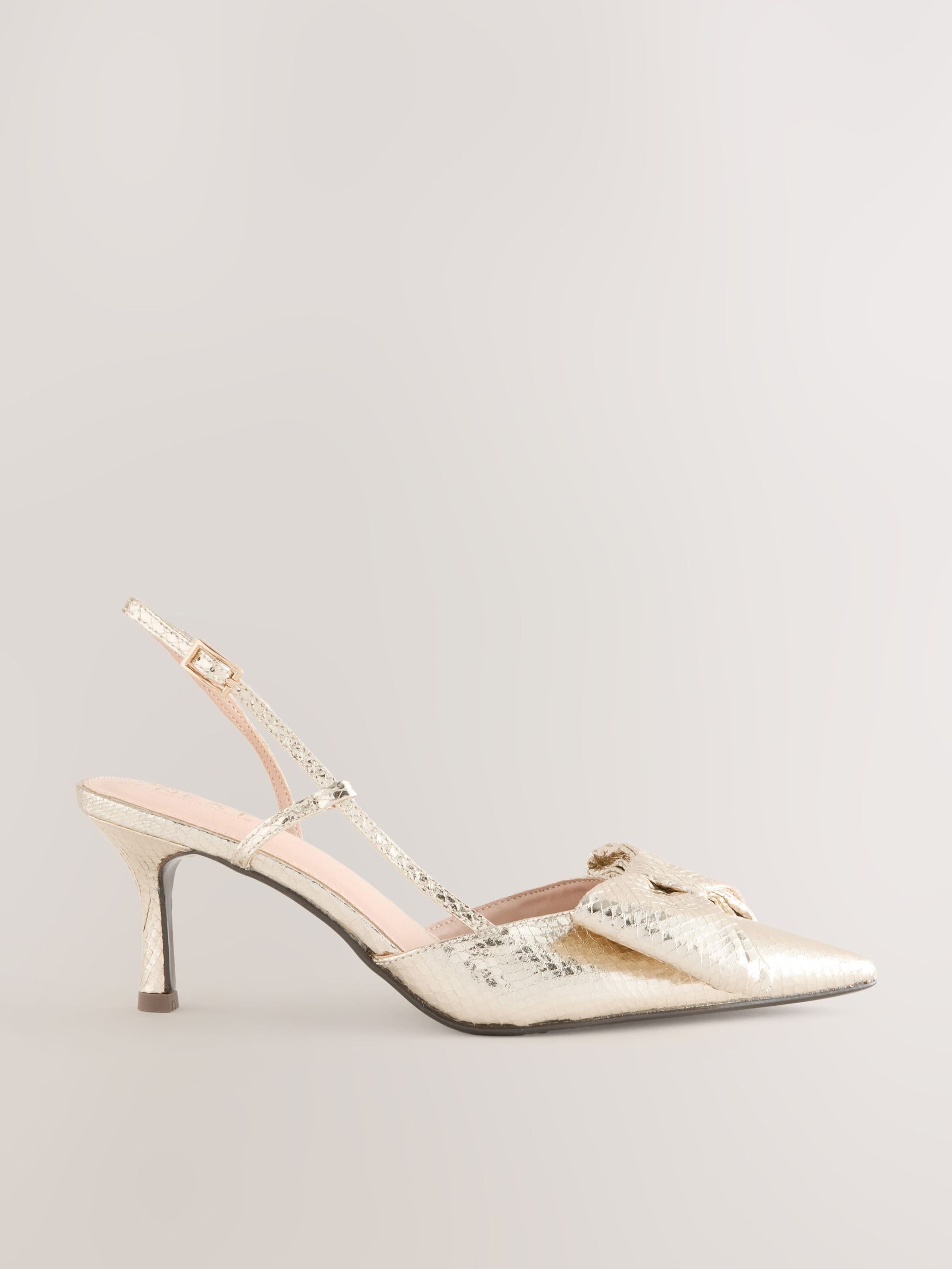 Next Γόβες slingback 'Forever Comfort' σε χρυσό