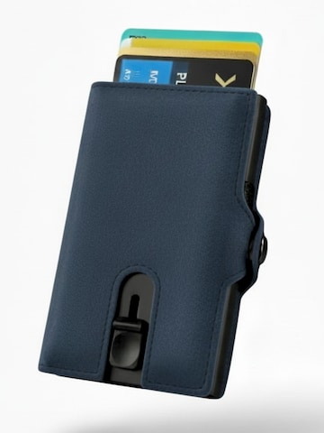 Ella Eisvogel Wallet in Blue: front