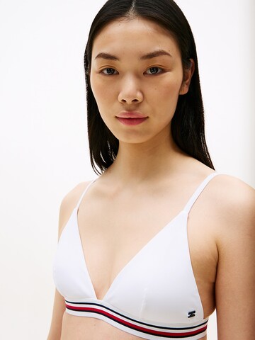 Tommy Hilfiger Underwear Triangle Bikini top in White: front