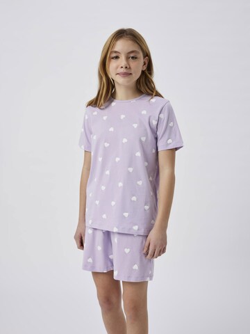 TWO SOON Pajamas in Purple: front