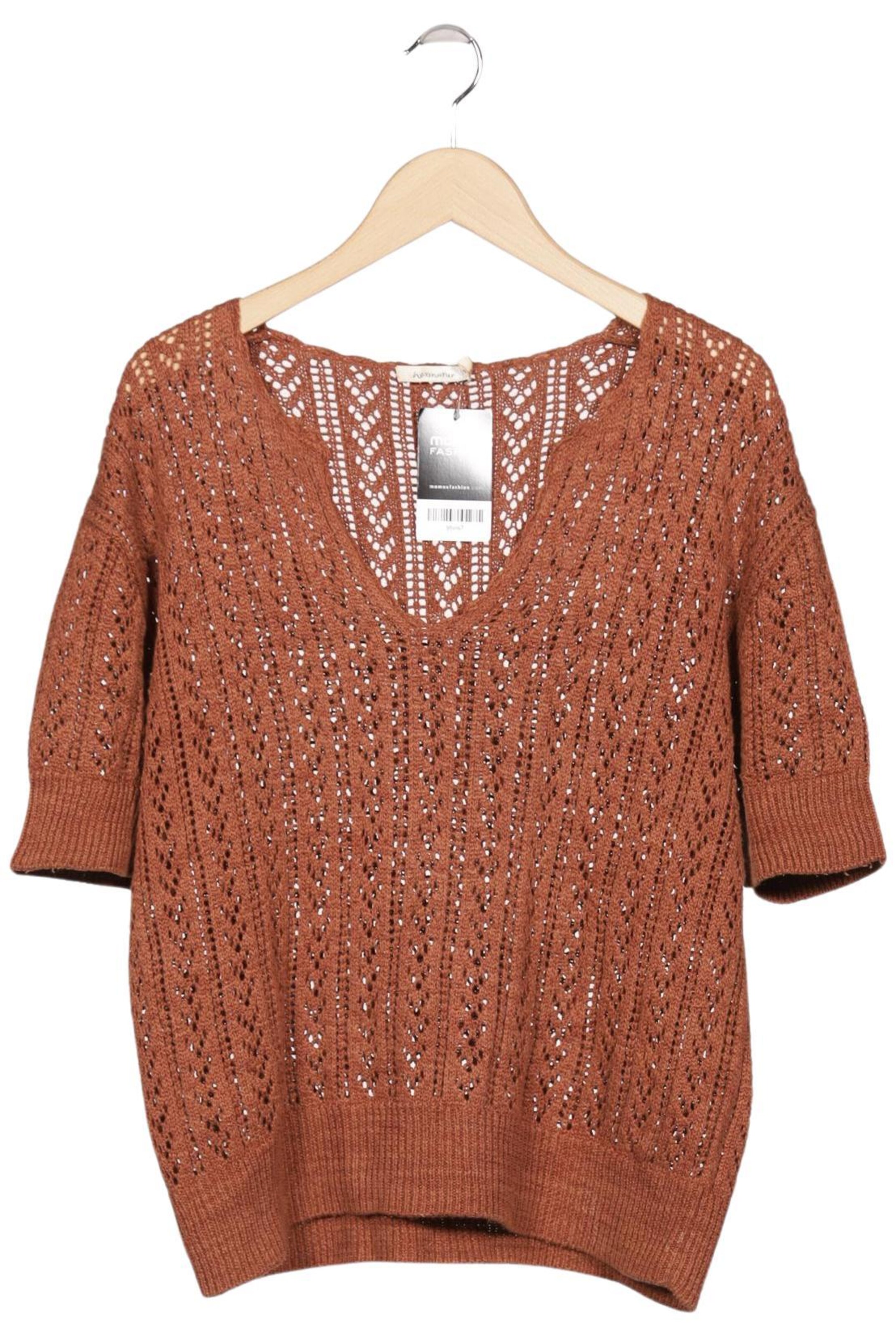 hessnatur Sweater & Cardigan in M in Brown: front