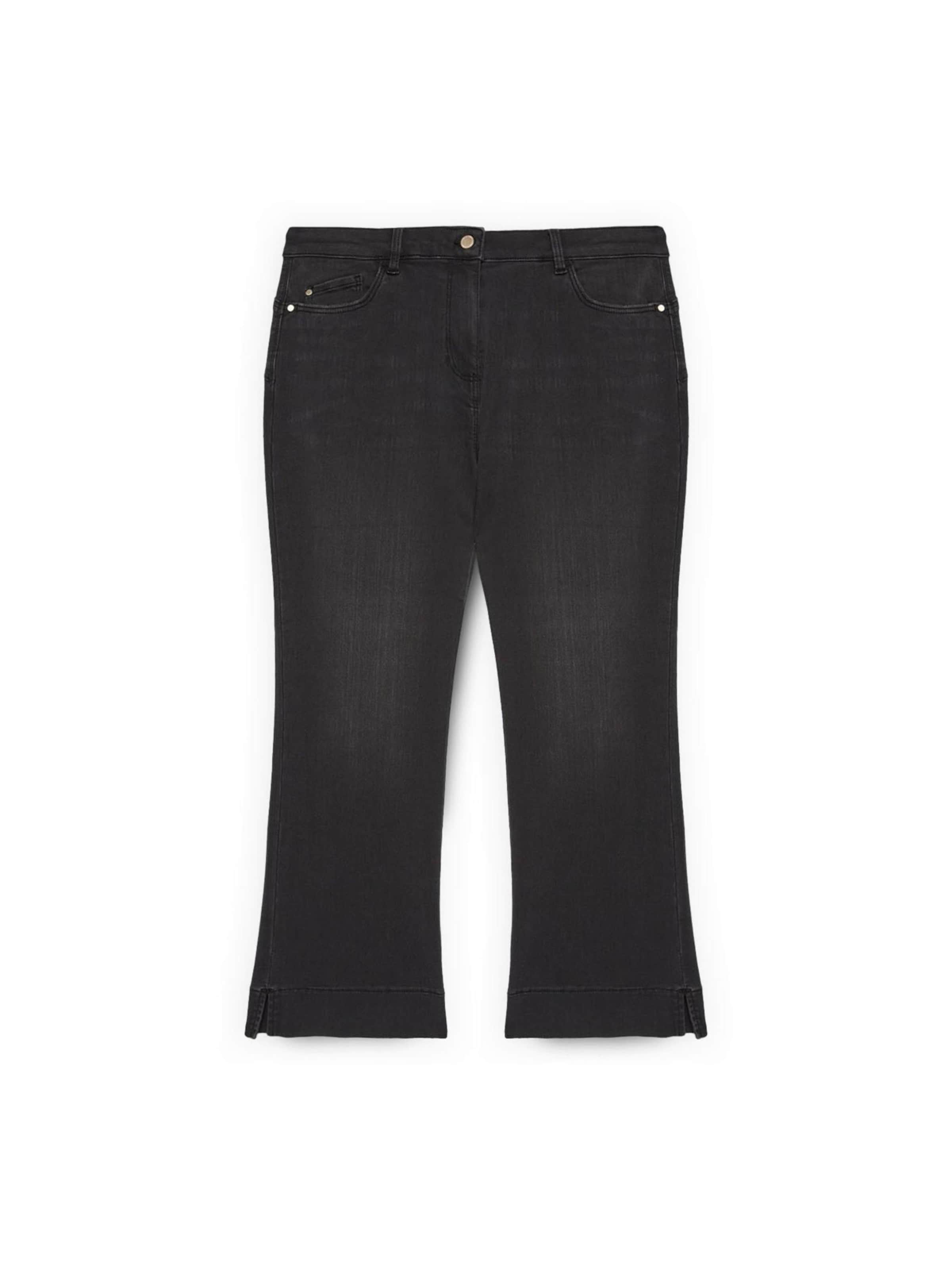 Fiorella Rubino - Acampanado Vaquero en negro: frente