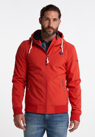 Schmuddelwedda - Chaqueta funcional en rojo: frente