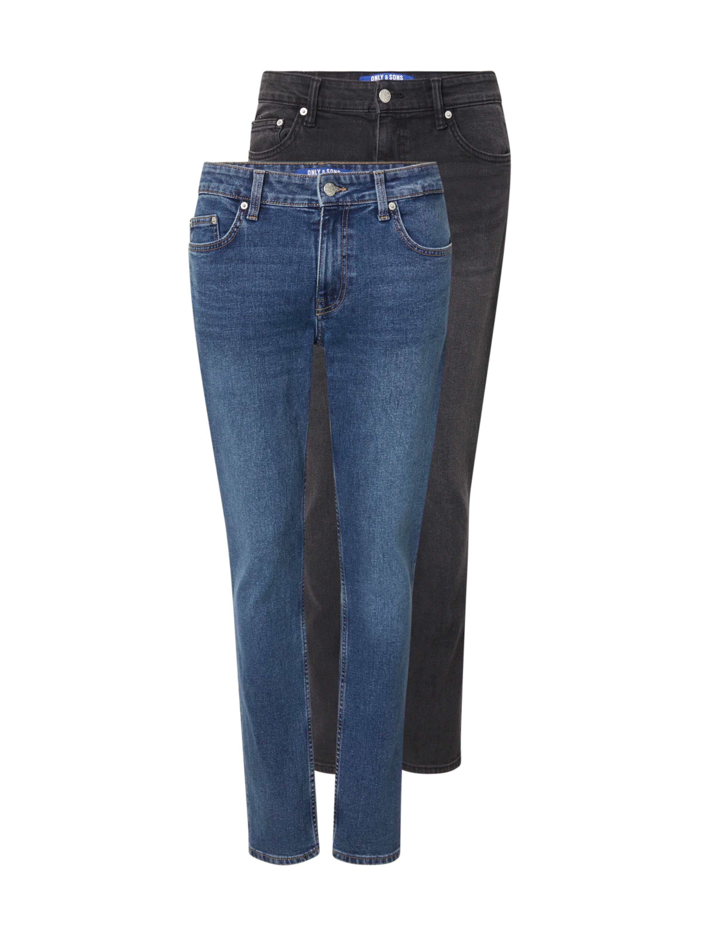 Only & Sons Liibuv Teksapüksid 'ONSLOOM', värv sinine: eest vaates