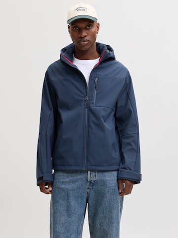 JACK & JONES Přechodná bunda 'JJNORTH' – modrá: přední strana