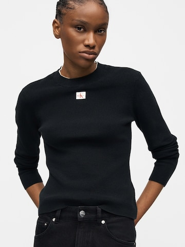 Calvin Klein Jeans Pulóver - fekete