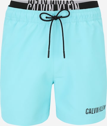 Shorts de bain Calvin Klein Swimwear en bleu : devant