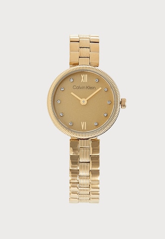 Calvin Klein - Reloj analógico 'Gleam' en oro: frente