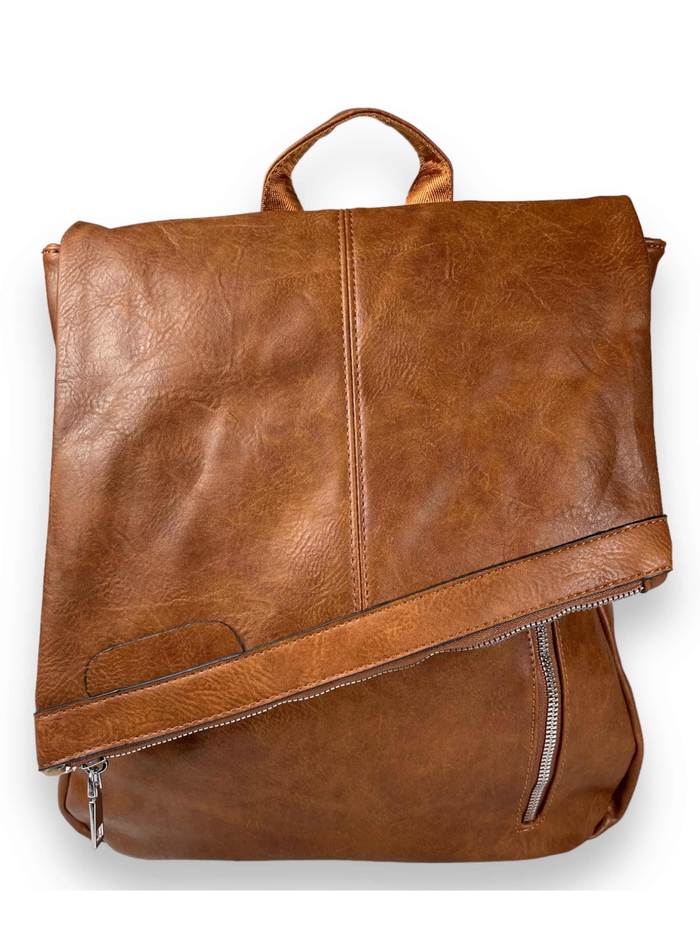 Kumixi Rugzak '2in1 Rucksacktasche' in Bruin: voorkant