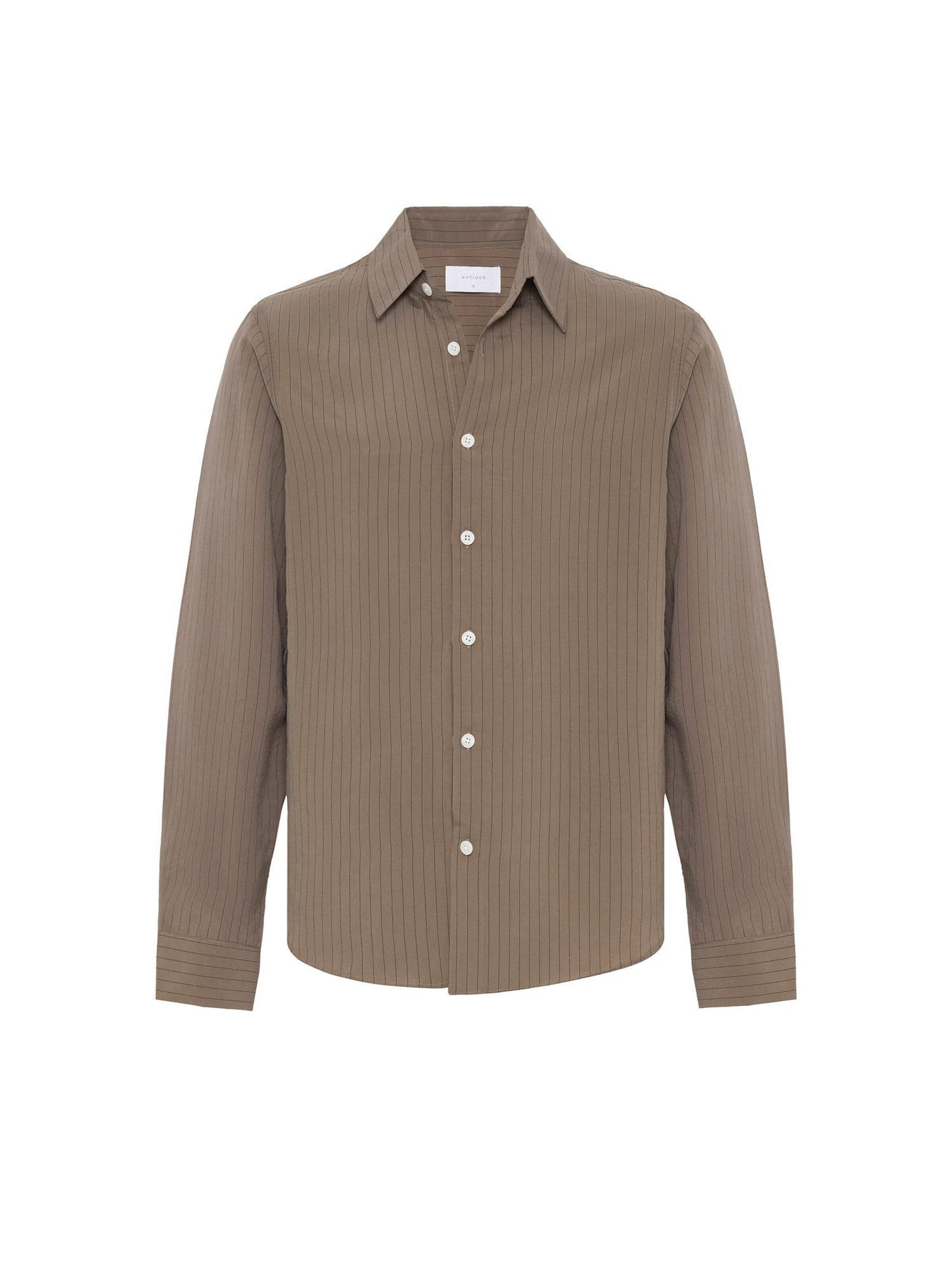 Antioch Regular fit Button Up Shirt in Brown: front