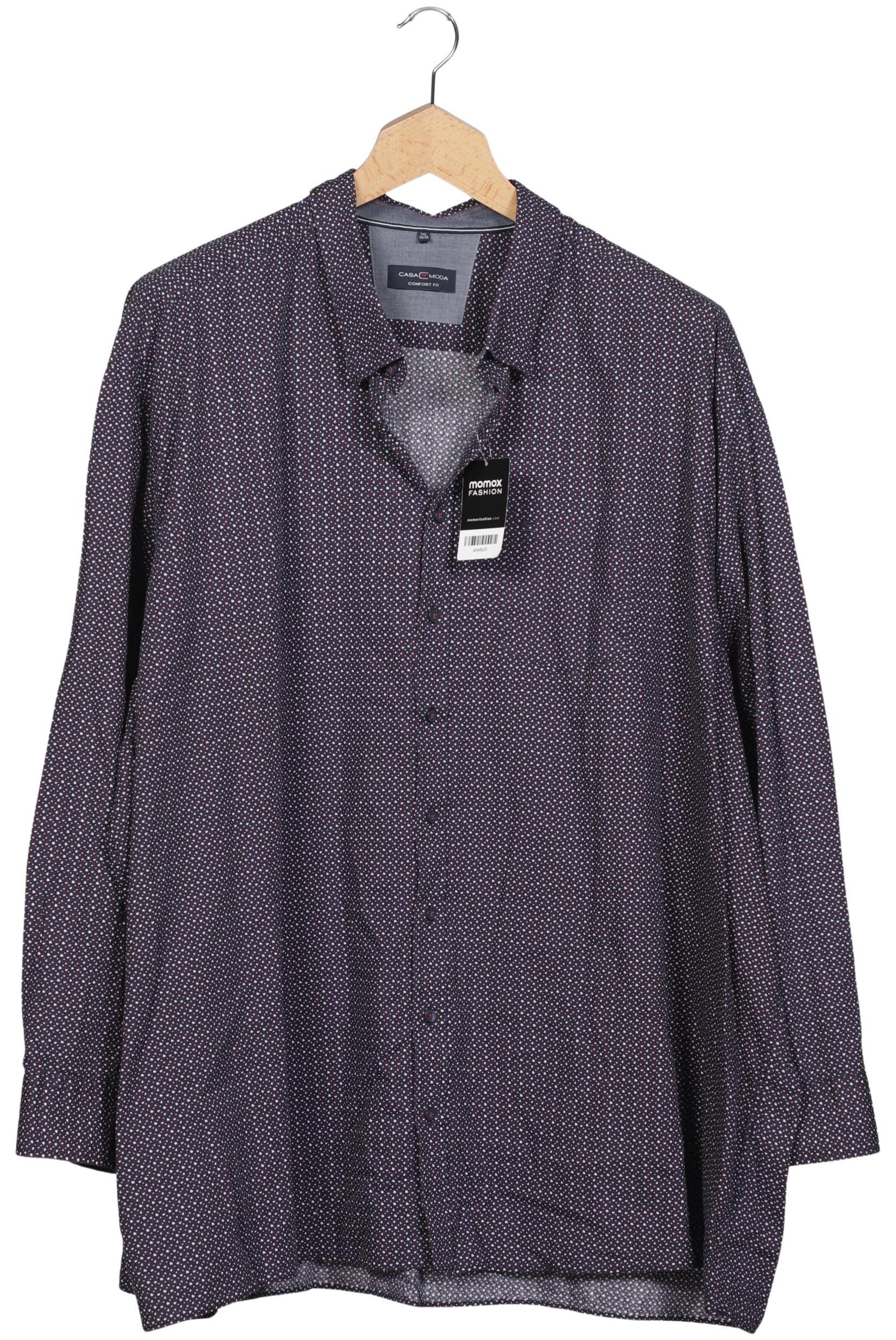 CASAMODA Button Up Shirt in 9XL in Blue: front