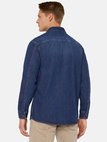 Boggi Milano Regular Fit Hemd in Blau