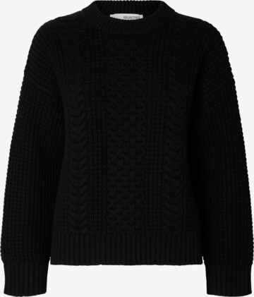 SELECTED FEMME Sweater 'Brianne' in Black: front