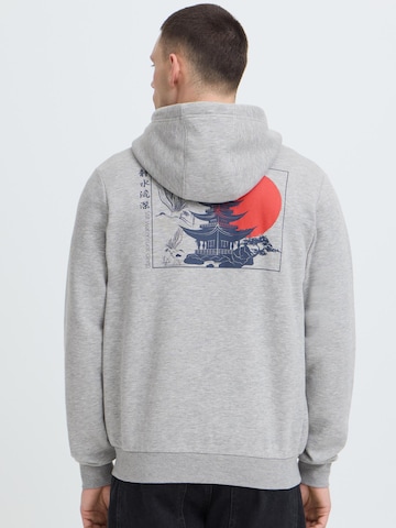 BLEND - Sudadera con cremallera ' BHJapa Backprint ' en gris