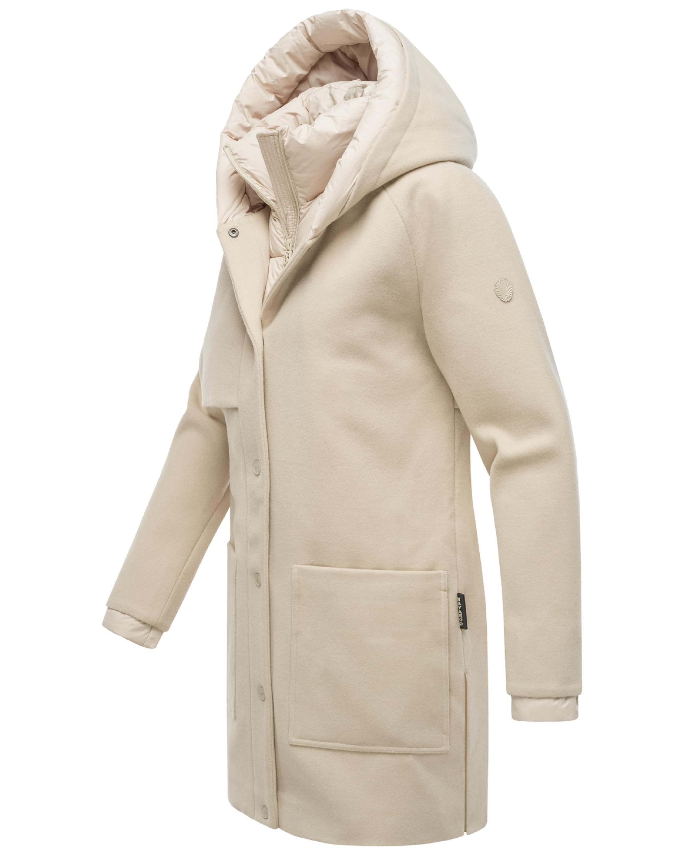 NAVAHOO Winter coat 'Flauschwunder 14' in Beige