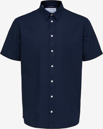 SELECTED HOMME Button Up Shirt in Blue: front