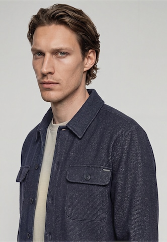 INDICODE JEANS - Regular Fit Camisa 'Guido' em azul