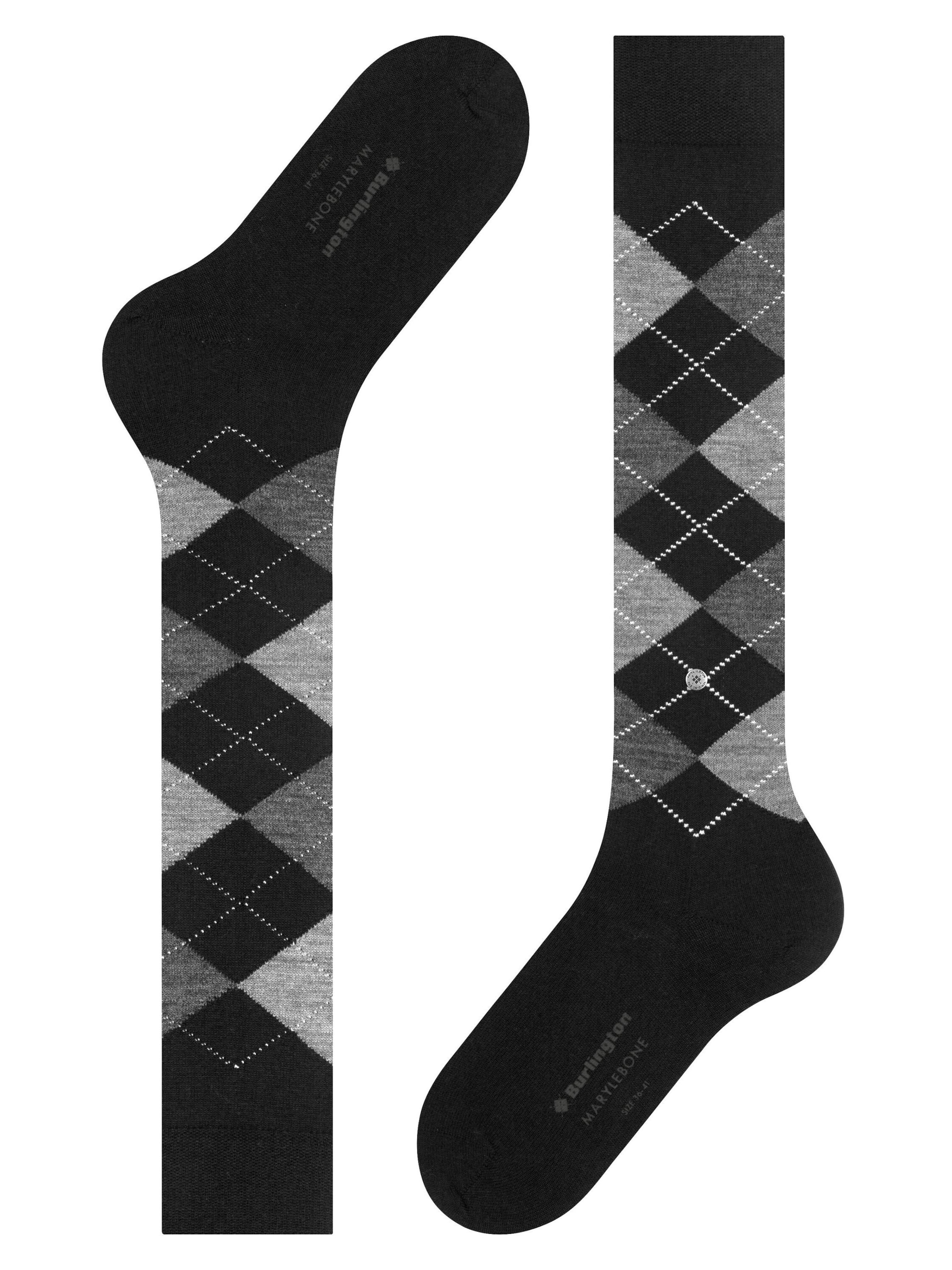BURLINGTON Overknee Strümpfe 'Marylebone'‌‌‌‌ in Schwarz