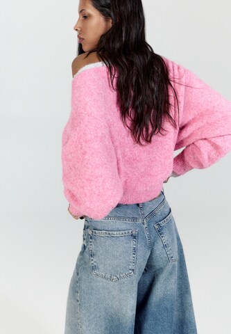 Pull&Bear Pulóver - rózsaszín