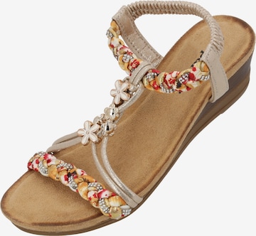 Palado Sandale 'Palado Isotora' in Gold: Vorderseite
