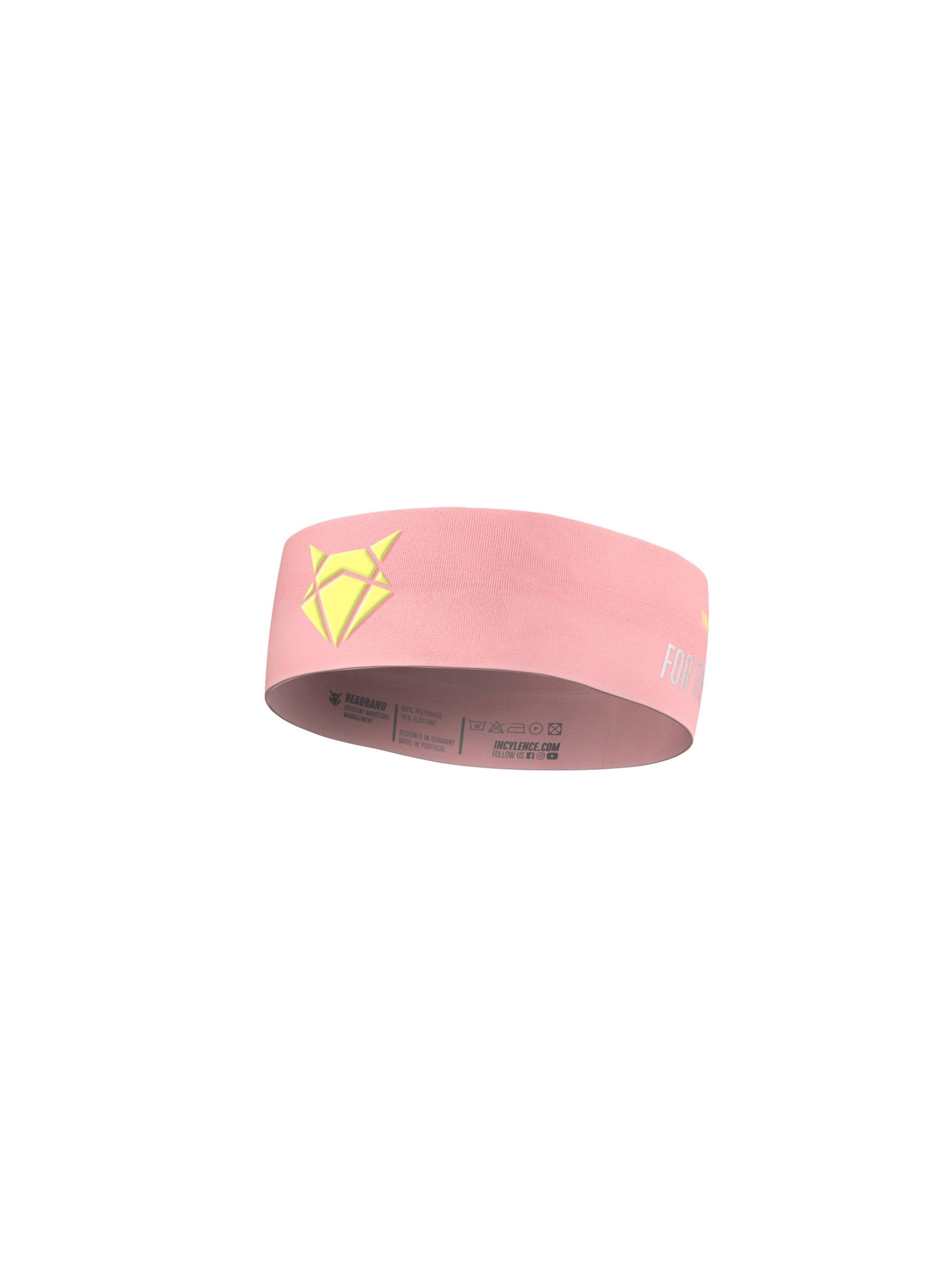 INCYLENCE Athletic Headband in Pink: front