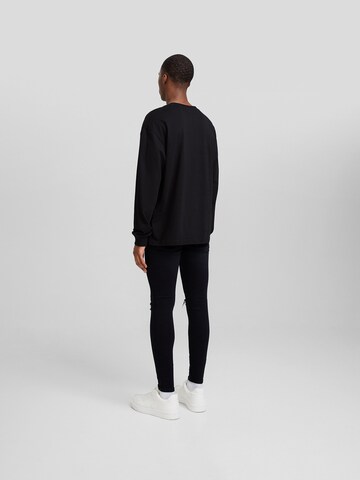 Bershka Skinny Džíny – černá