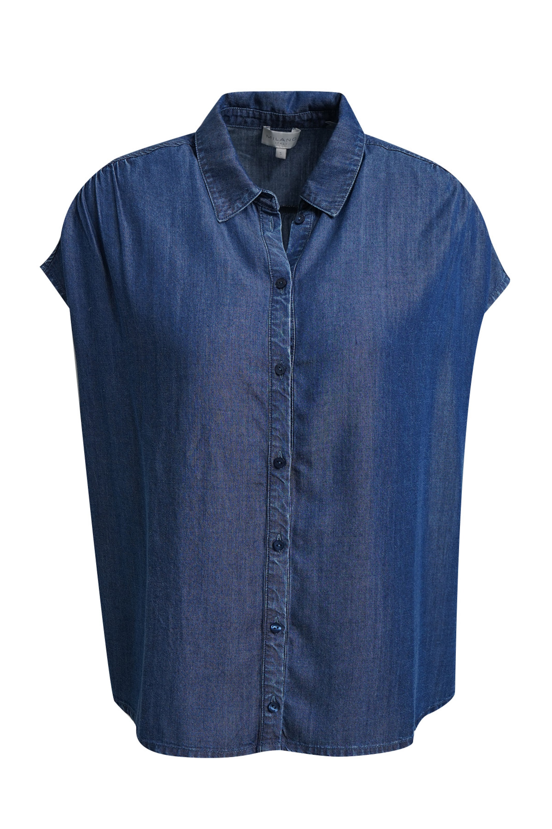 Milano Italy Blouse in Blue: front