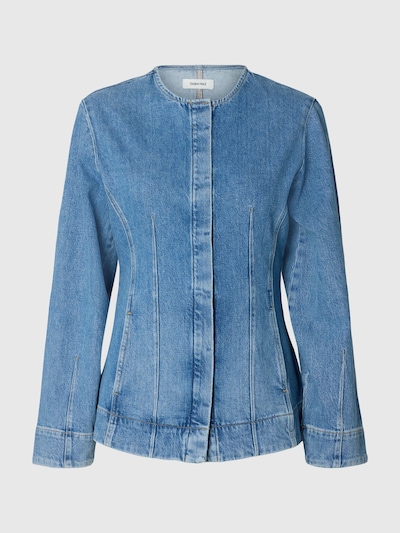 SELECTED Veste mi-saison en S en bleu denim, Vue avec produit