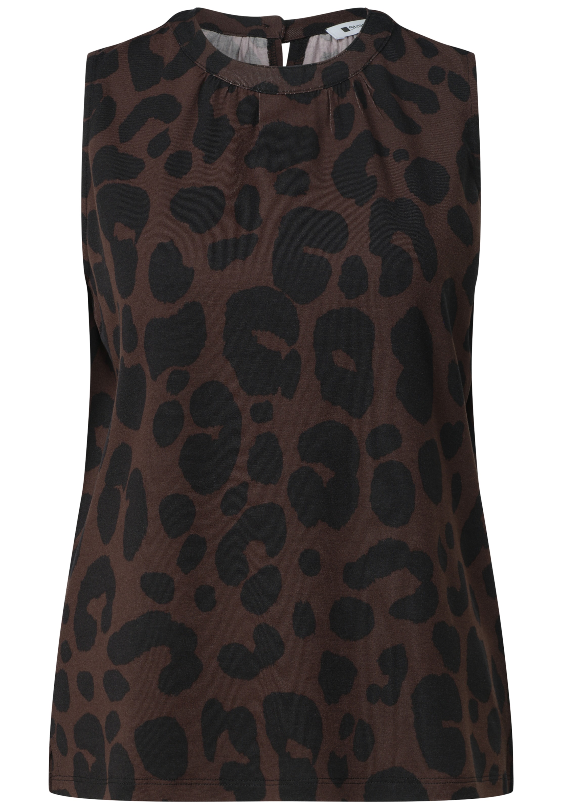 STREET ONE Top in Braun: Vorderseite