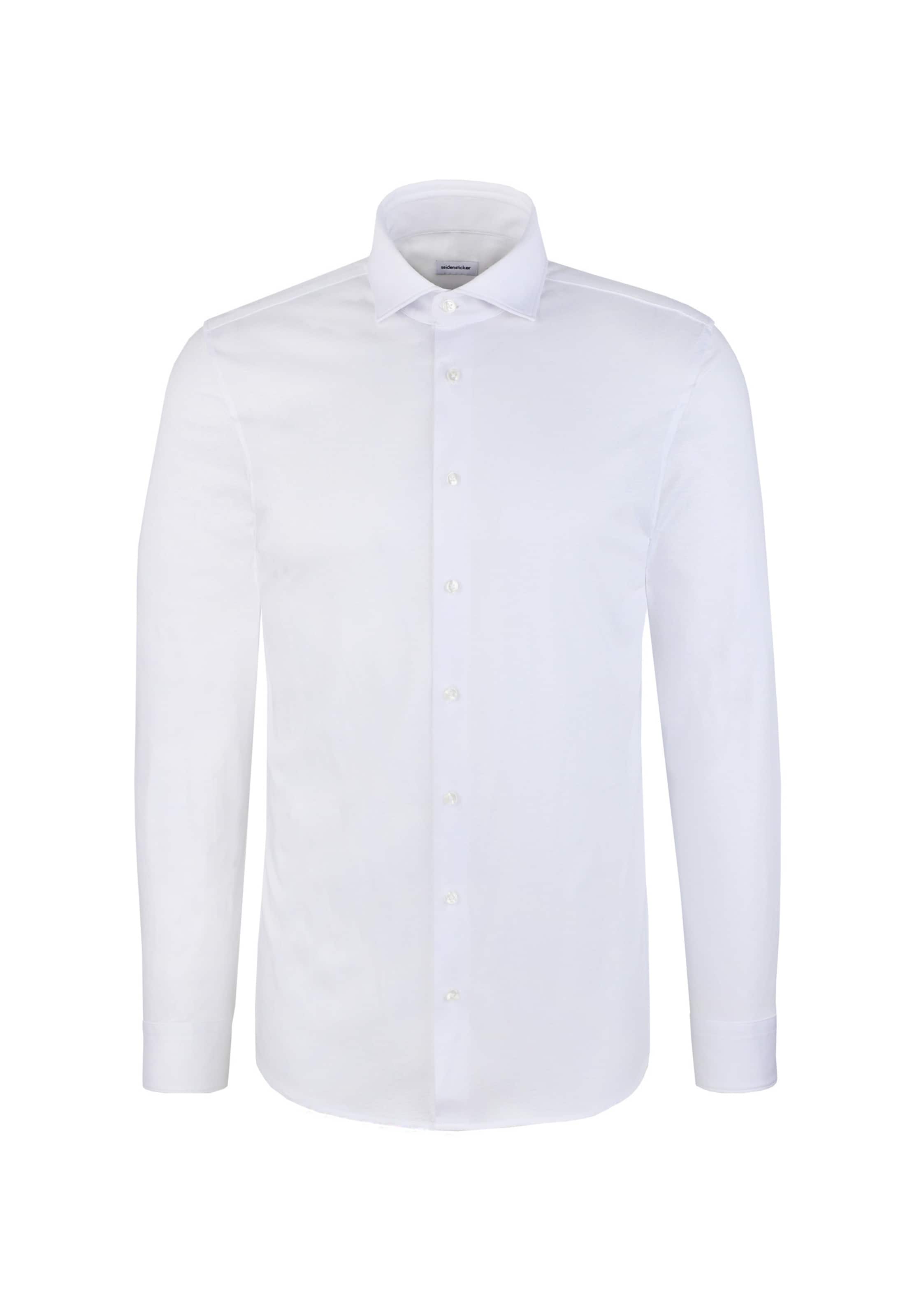 SEIDENSTICKER Slim Fit Businesshemd in Weiß: Vorderseite