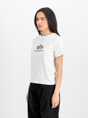 Maglietta di ALPHA INDUSTRIES in bianco: frontale