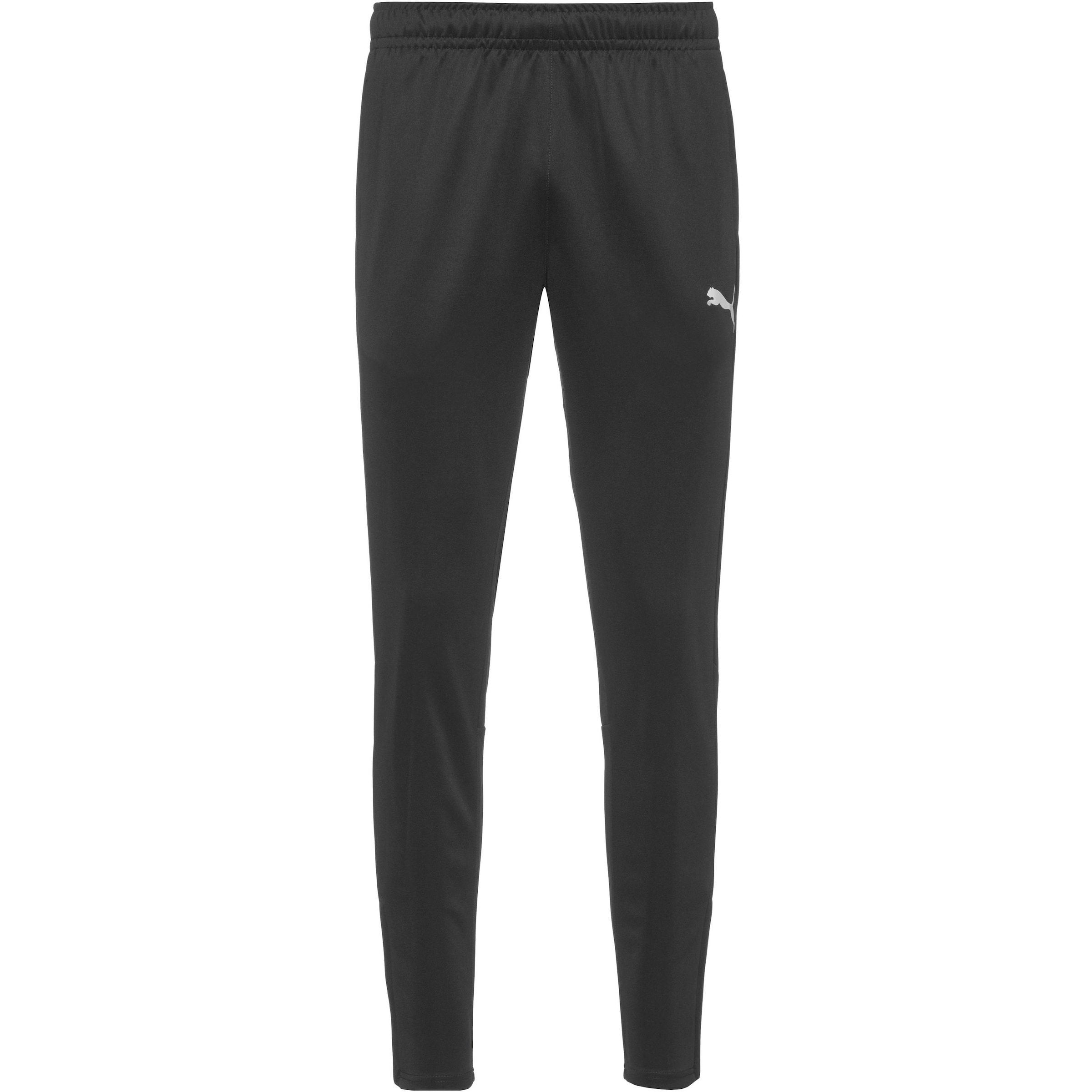 PUMA Slimfit Sporthose 'Team Goal' in Schwarz: Vorderseite