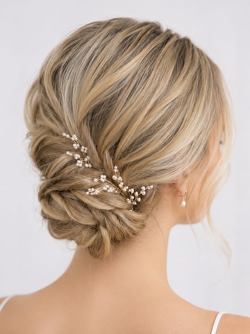 ANNIS WIESBADEN EST. 2021 Hair Jewelry 'Filigrane Haarnadeln mit feinen Perlen – 3er-Set, Gold' in Gold: front