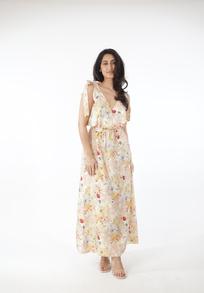 Elara Kleid in 40-42 in beige / pastellgrün / puder / weiß, Produktansicht