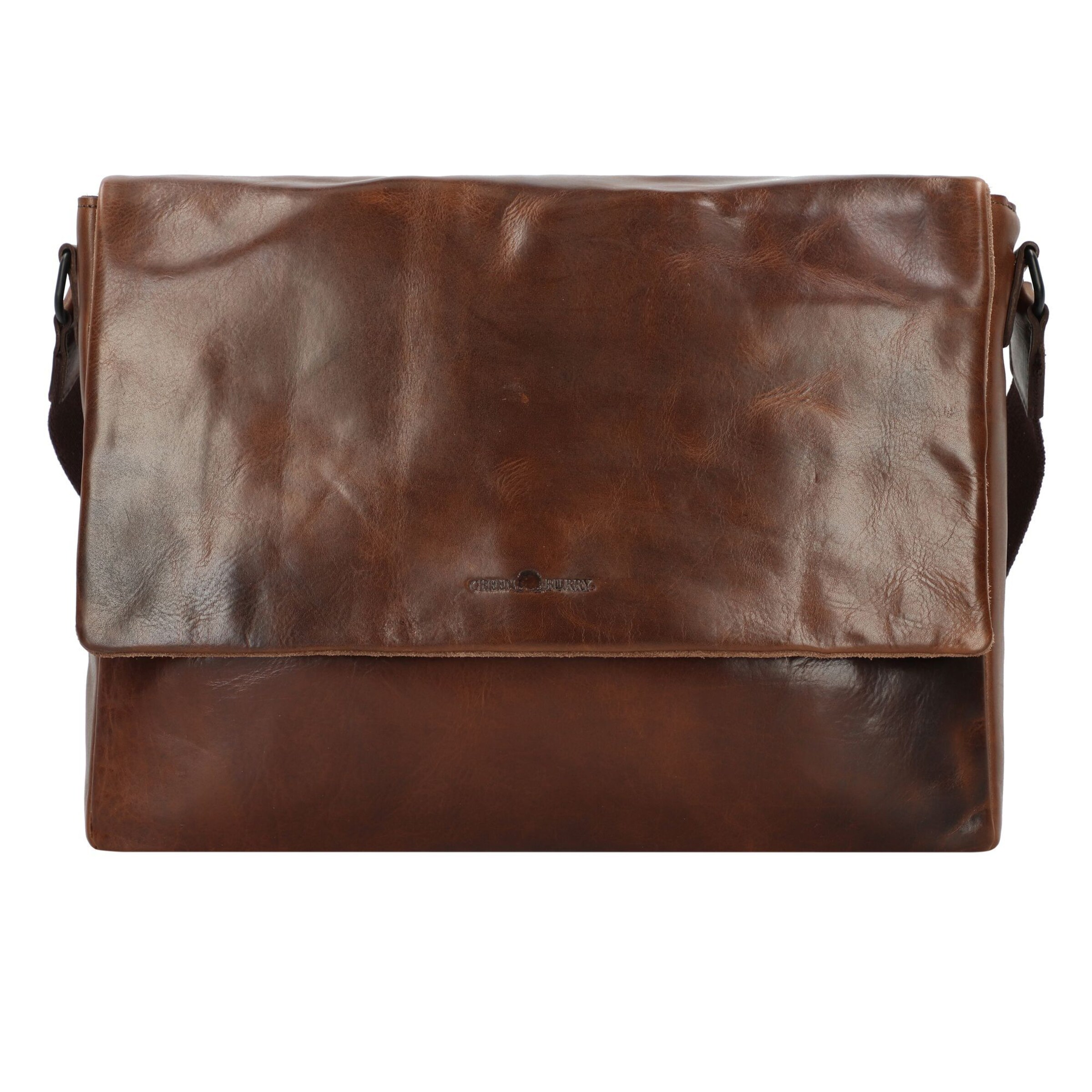 Borsa a tracolla GREENBURRY di colore marrone scuro, Visualizzazione prodotti