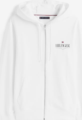 TOMMY HILFIGER Tepláková bunda - Biela: predná strana
